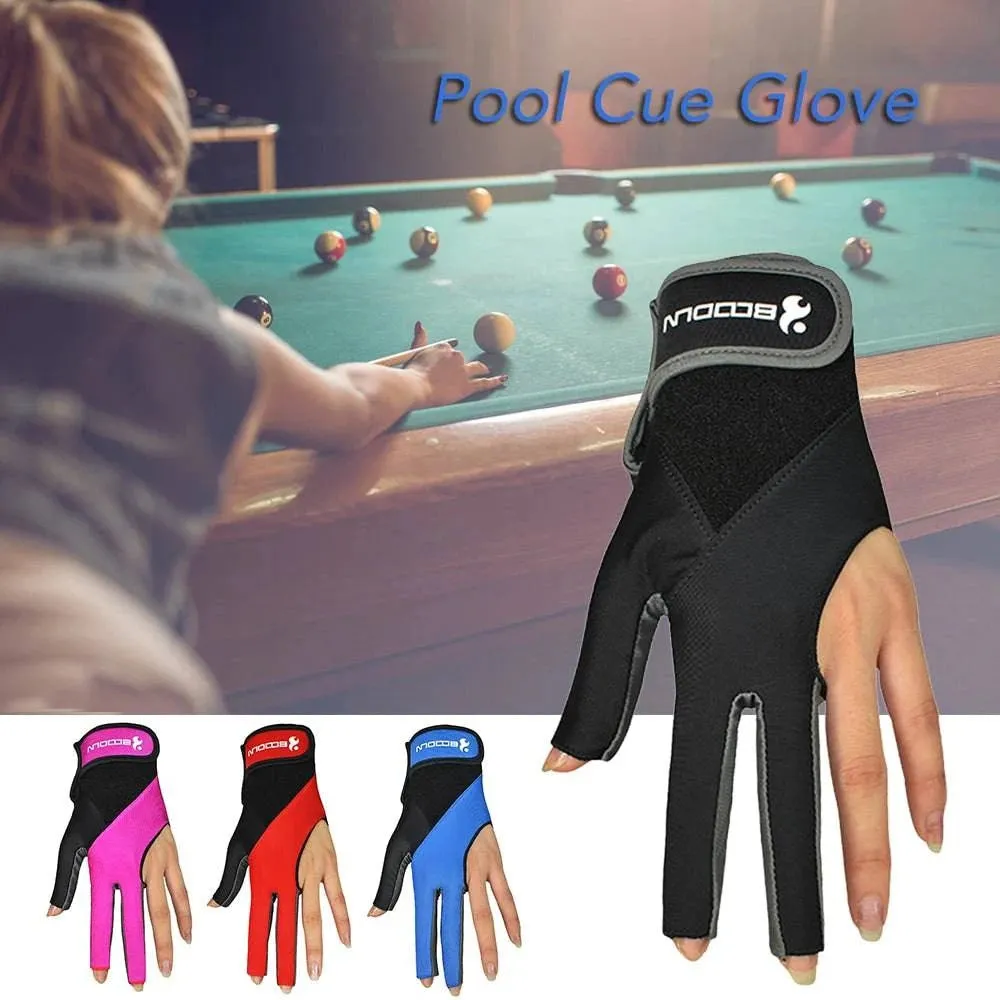 1 PCS Pool Cue Gloves Billiard Three Cut Gloves Left Hands Gloves Billiard Accessories