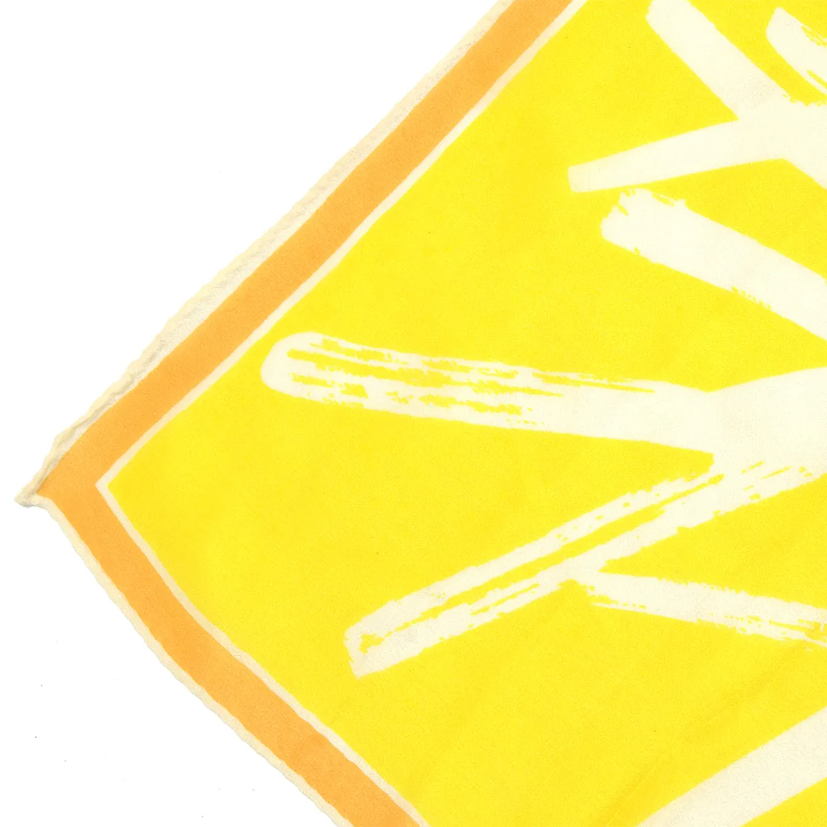 1960s Vera Neumann Yellow Abstract Sun Silk Scarf