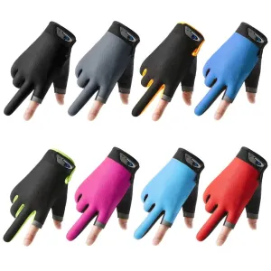 1Pair Men Fishing Gloves Women Two Finger Cut Male Touchscreen Angling Anti-Slip Sun-Proof Breathable Cycling Fitness Gloves