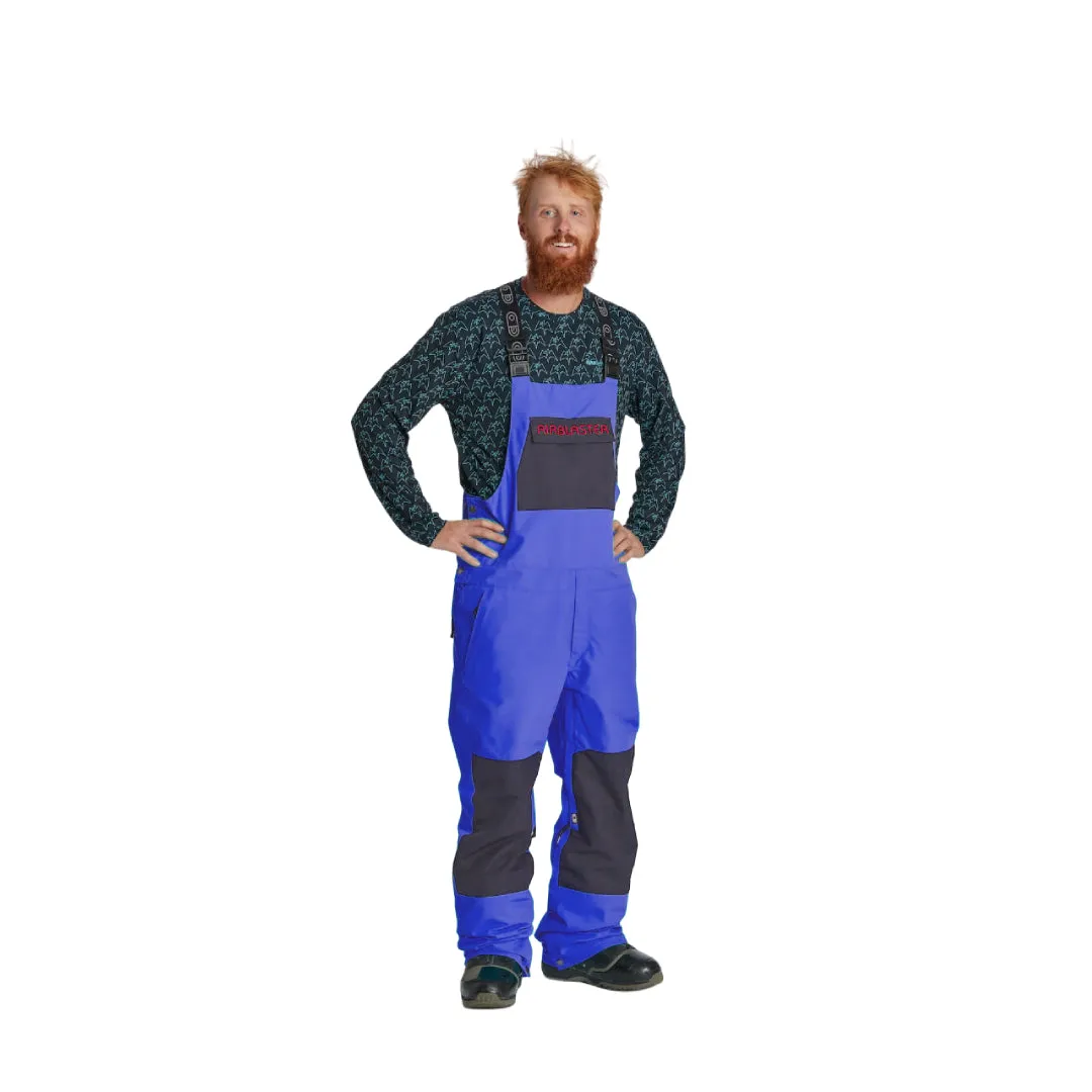 Airblaster Freedom Bibs in Cobalt | Functional and Stylish Medium Fit Bib Overalls for Outdoor Activities and Adventurous Escapes