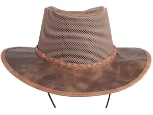 American Hatmakers Breeze Suede Leather Vented Packable Ladies Hat