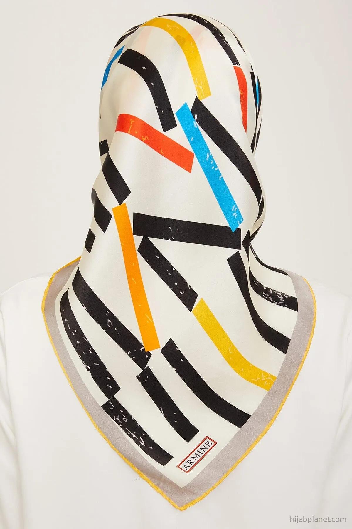 Armine Geometric Silk Scarf #9