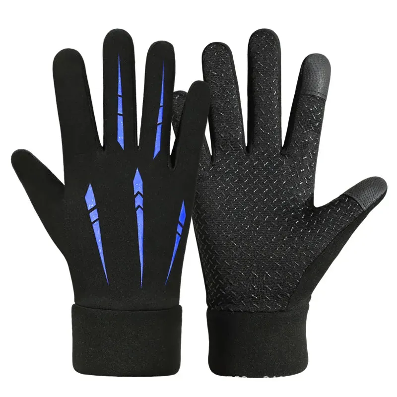 Autumn Winter Cycling Men's Gloves Waterproof Warm Outdoor Touch Screen Non-slip Fishing Driving Gloves Male Motorcycle Sports