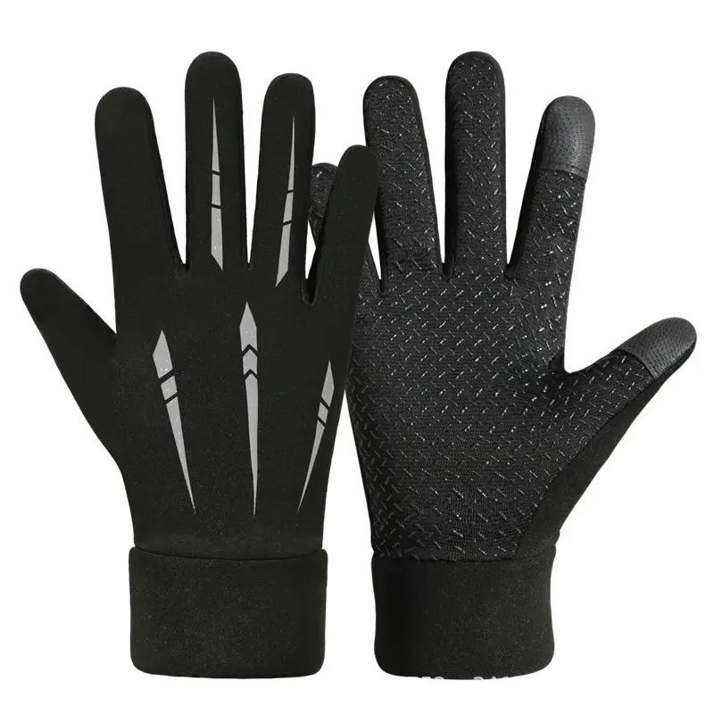 Autumn Winter Cycling Men's Gloves Waterproof Warm Outdoor Touch Screen Non-slip Fishing Driving Gloves Male Motorcycle Sports