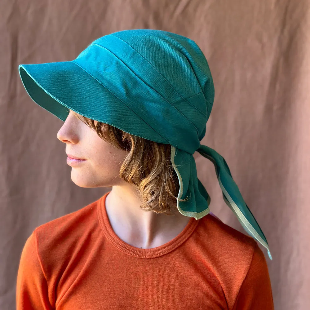 Bandana Style Sun Visor in 100% Organic Cotton UV60  (Child-Adult)