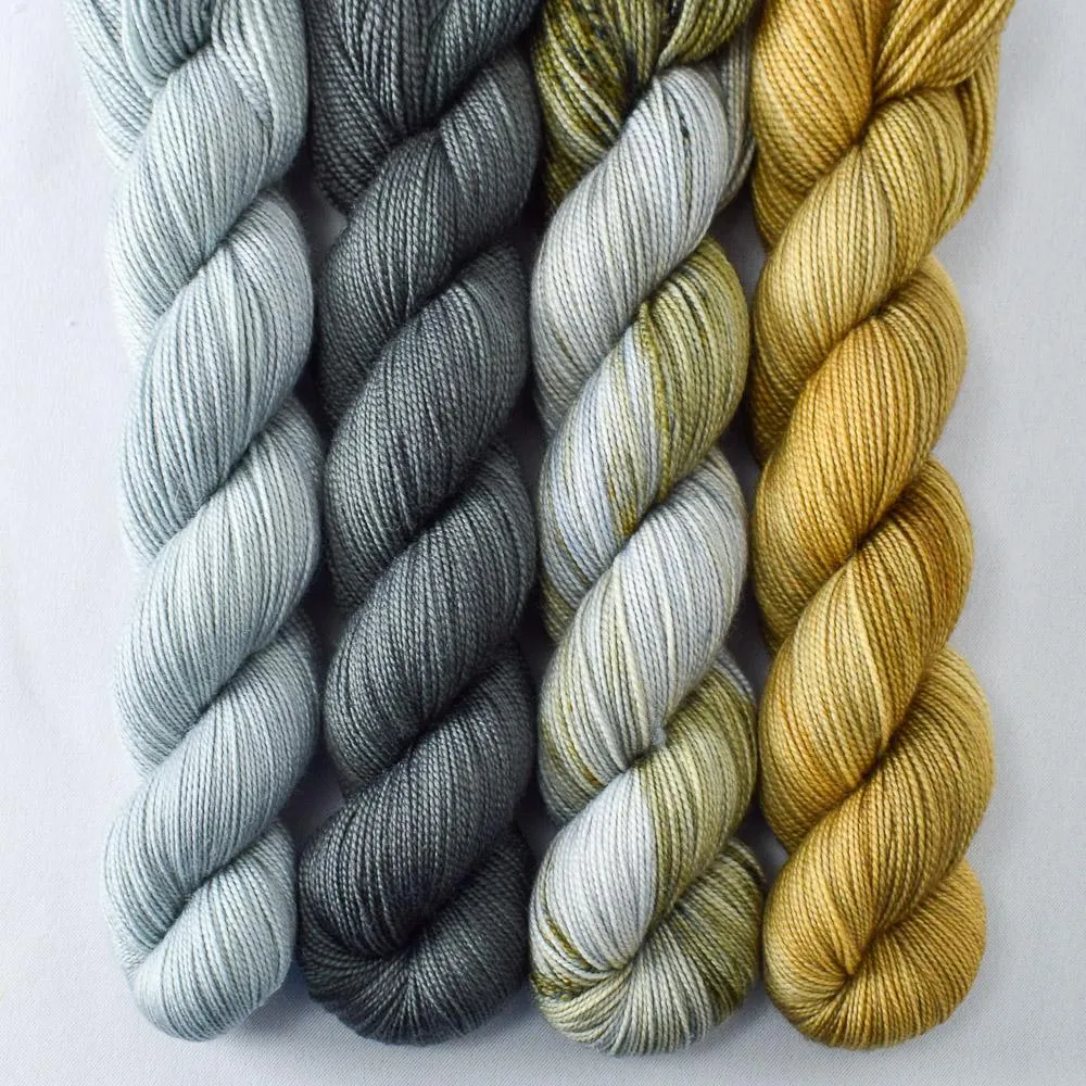 Barnacle, Fogbound, Mamaku, Migration - Yummy 2-Ply Quartet - Babette