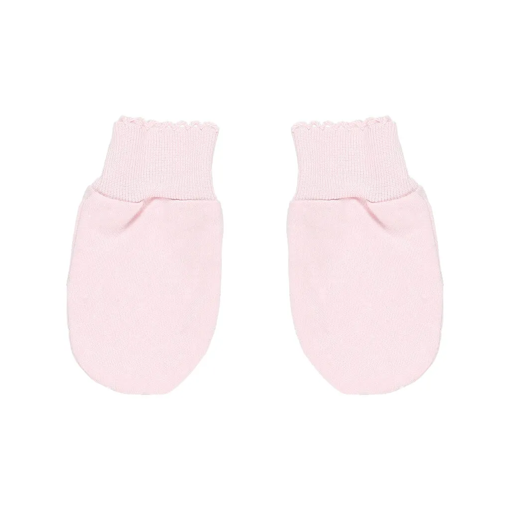 Basic Solid Mittens Pink