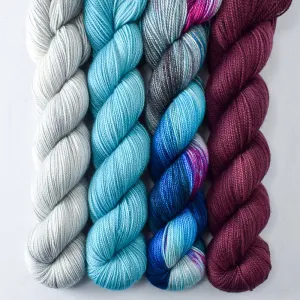 Beautiful Dreamer, Cordovan, Frozen, Relaxation - Yummy 2-Ply Quartet - Babette