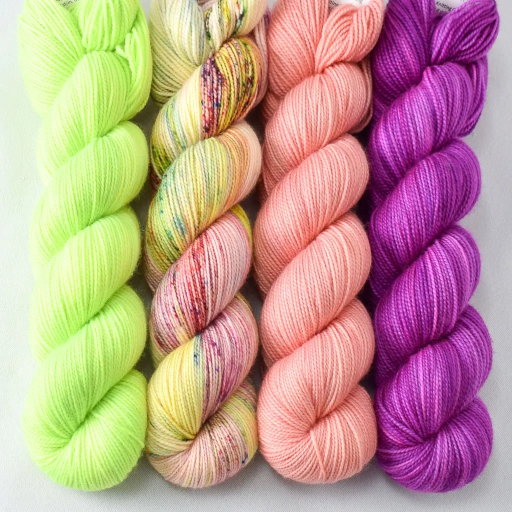 Beauty Awaits, Exuberance, Hijinx, Impatiens - Yummy 2-Ply Quartet - Babette