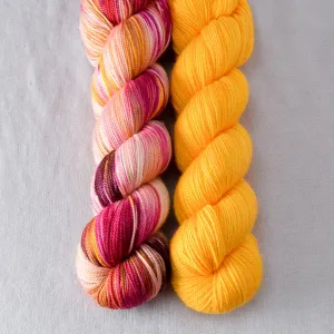 Bloomin Pansies, Squash Blossom - 2-Ply Duo - Babette