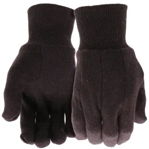 Boss B61061-S Work Gloves, S, Straight Thumb, Slip-On Cuff, Jersey, Brown :PR: QUANTITY: 1