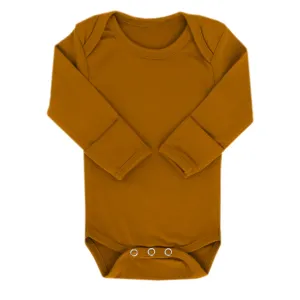 Camel Long Sleeve Bodysuit