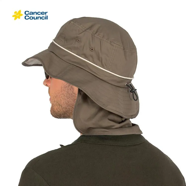 Cancer Council Sun Safe Adjustable Bucket -  Khaki