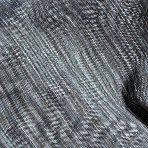 Charcoal/Dusty Teal Striations Cotton Woven from India, By the yard  #CHL047