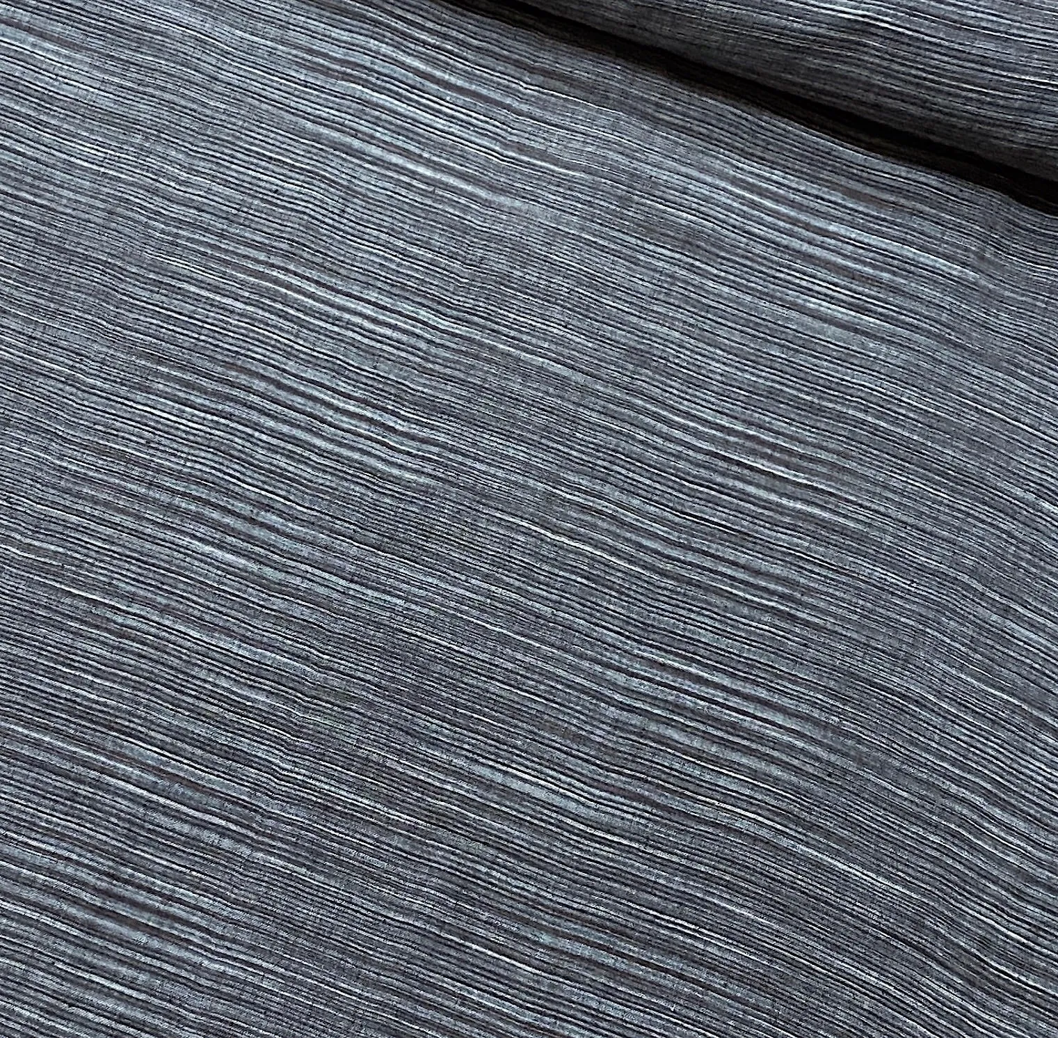 Charcoal/Dusty Teal Striations Cotton Woven from India, By the yard  #CHL047