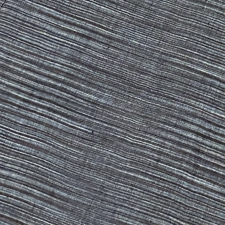 Charcoal/Dusty Teal Striations Cotton Woven from India, By the yard  #CHL047