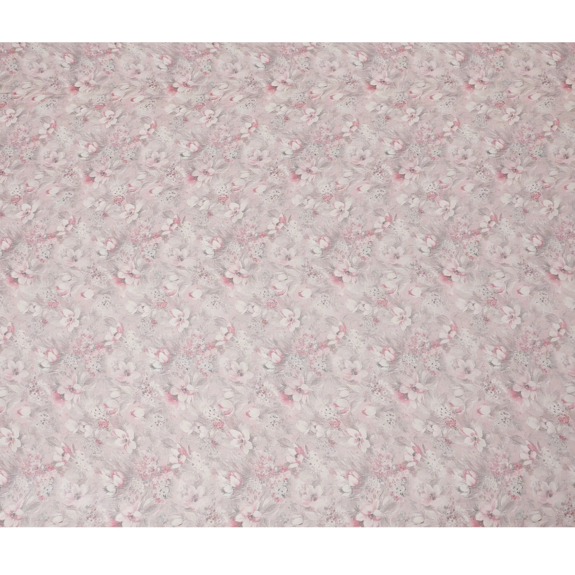 Cherry Blossom Synthetic Chiffon Fabric, Pastel Pink Floral, 110cm Wide - Buy Fabric in Meters Online-D18120