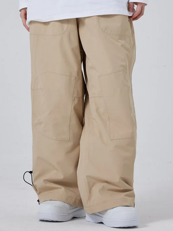 Cool Unisex Baggy Cargo Snowboard Pants 2025 Cute Ski Trousers