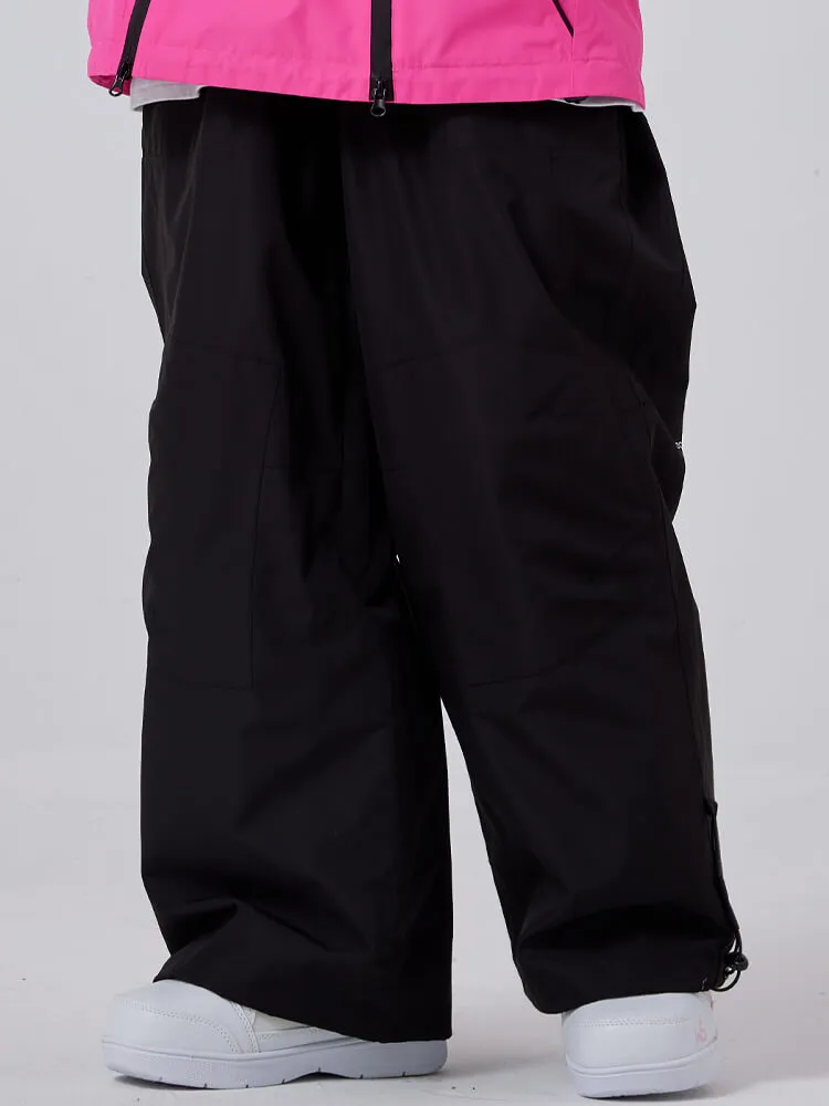 Cool Unisex Baggy Cargo Snowboard Pants 2025 Cute Ski Trousers