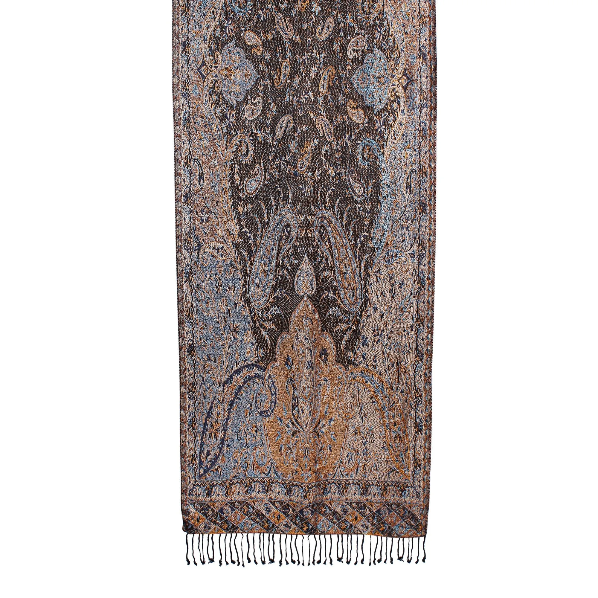 Elegant Fusion Paisley Jacquard Scarf