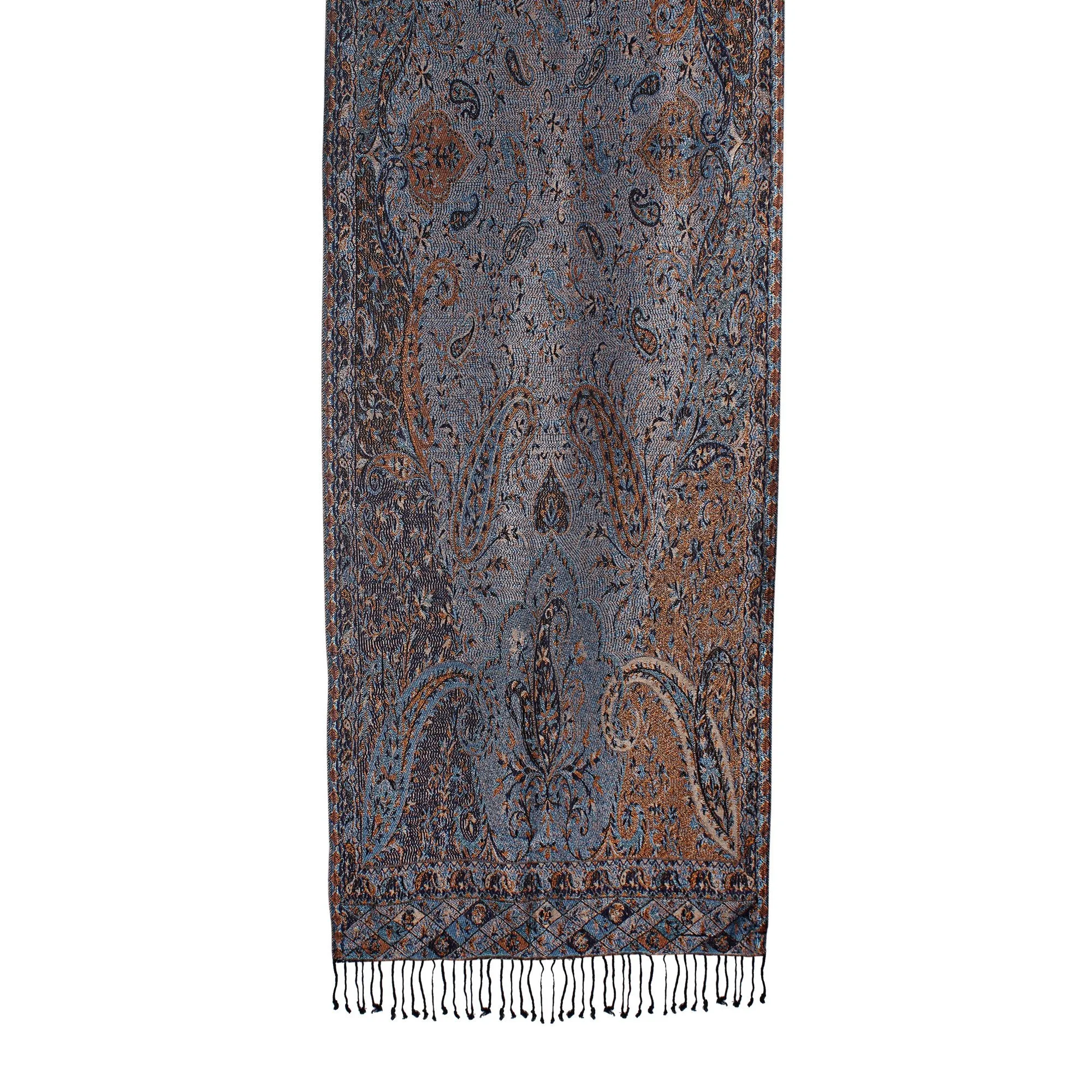 Elegant Fusion Paisley Jacquard Scarf