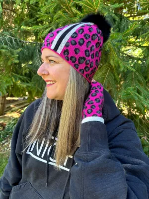 Fuchsia Leopard Hat