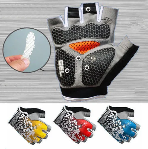 Hot Sale Bike Gloves New Fashion Cycling Bike Bicycle Gel Shockproof Sports Half Finger Glove M-xl 4 Color Options