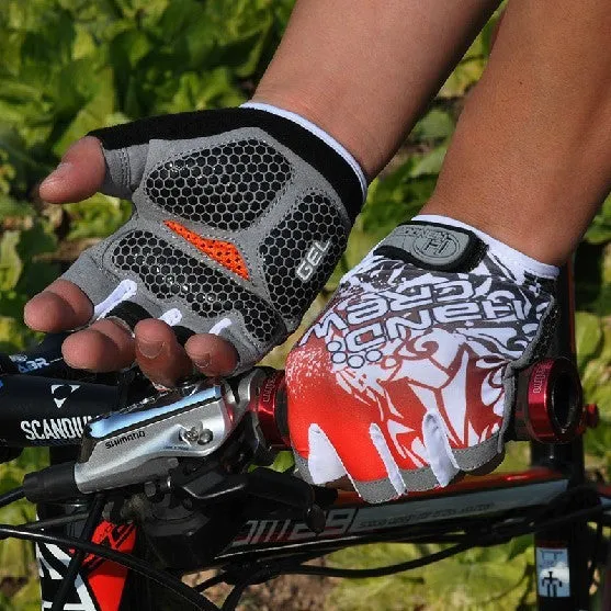 Hot Sale Bike Gloves New Fashion Cycling Bike Bicycle Gel Shockproof Sports Half Finger Glove M-xl 4 Color Options