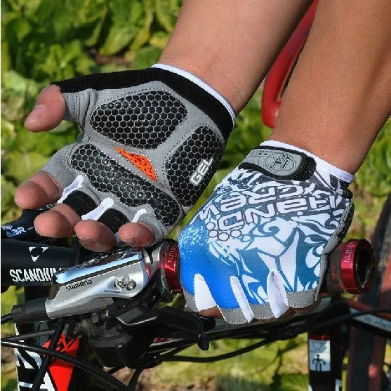 Hot Sale Bike Gloves New Fashion Cycling Bike Bicycle Gel Shockproof Sports Half Finger Glove M-xl 4 Color Options