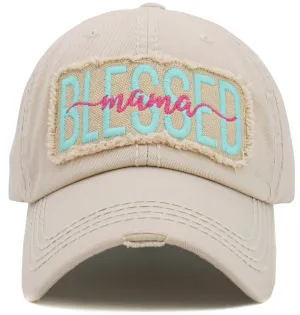 KBV1492 Blessed Mama Washed Vintage Ballcap