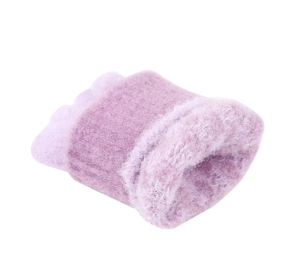 Kids Knit Fingerless Ultra Plush Knit Gloves Mittens