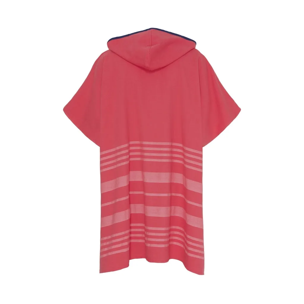 Malibu Beach Poncho - Calypso Coral