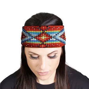 Milwaukee Leather | Bling Designed Wide Headbands-Headwraps for Women Biker Bandana with American Pattern - MLA8031