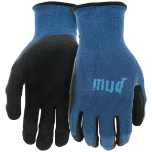 Mud SM7196B/SM Work Gloves, S, M, Bamboo/Latex/Spandex, Black/Cadet Blue :PR: QUANTITY: 1