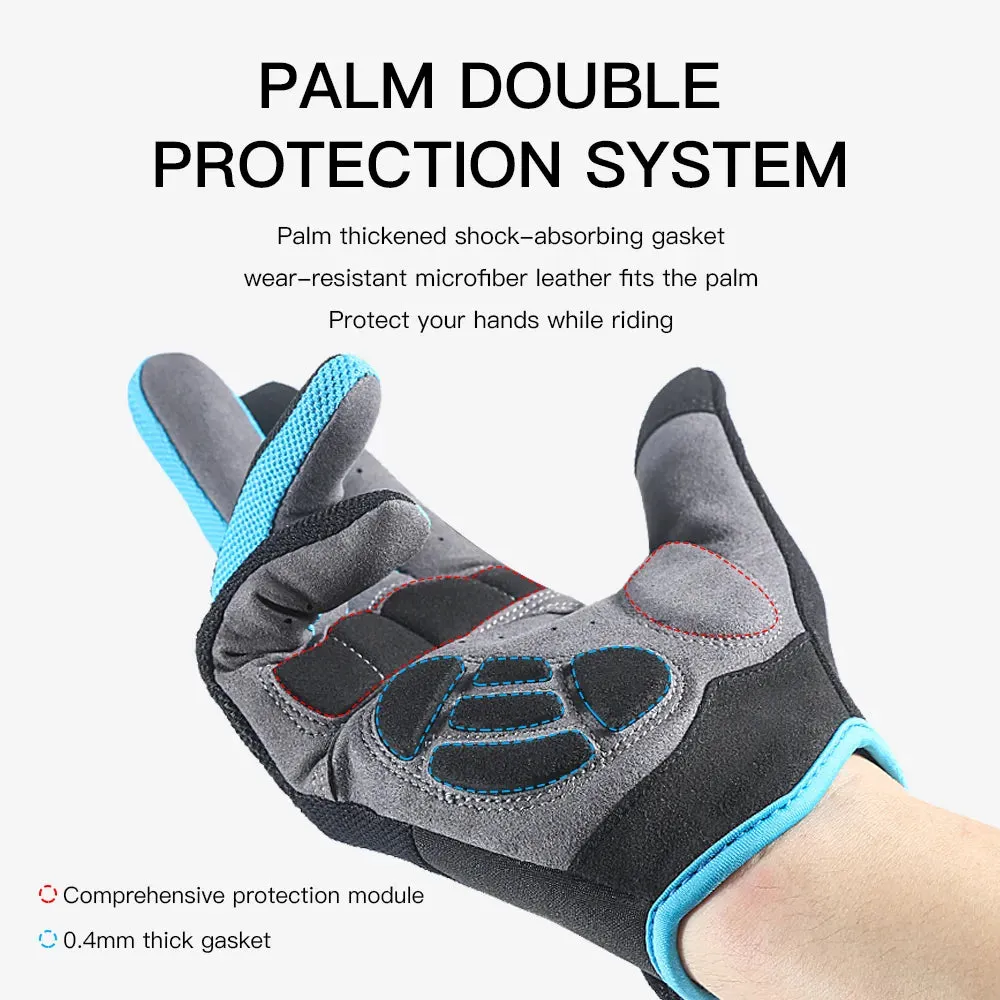 New Professional Outdoor Cycling Gloves Touchscreen Breathable Anti-sweat Shockproof Wear Resistant Motorbike Gloves Men