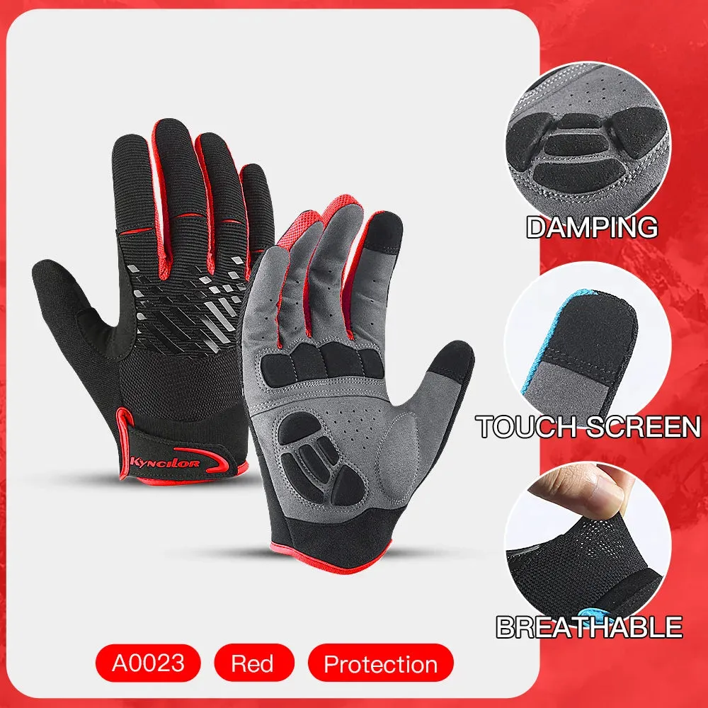 New Professional Outdoor Cycling Gloves Touchscreen Breathable Anti-sweat Shockproof Wear Resistant Motorbike Gloves Men