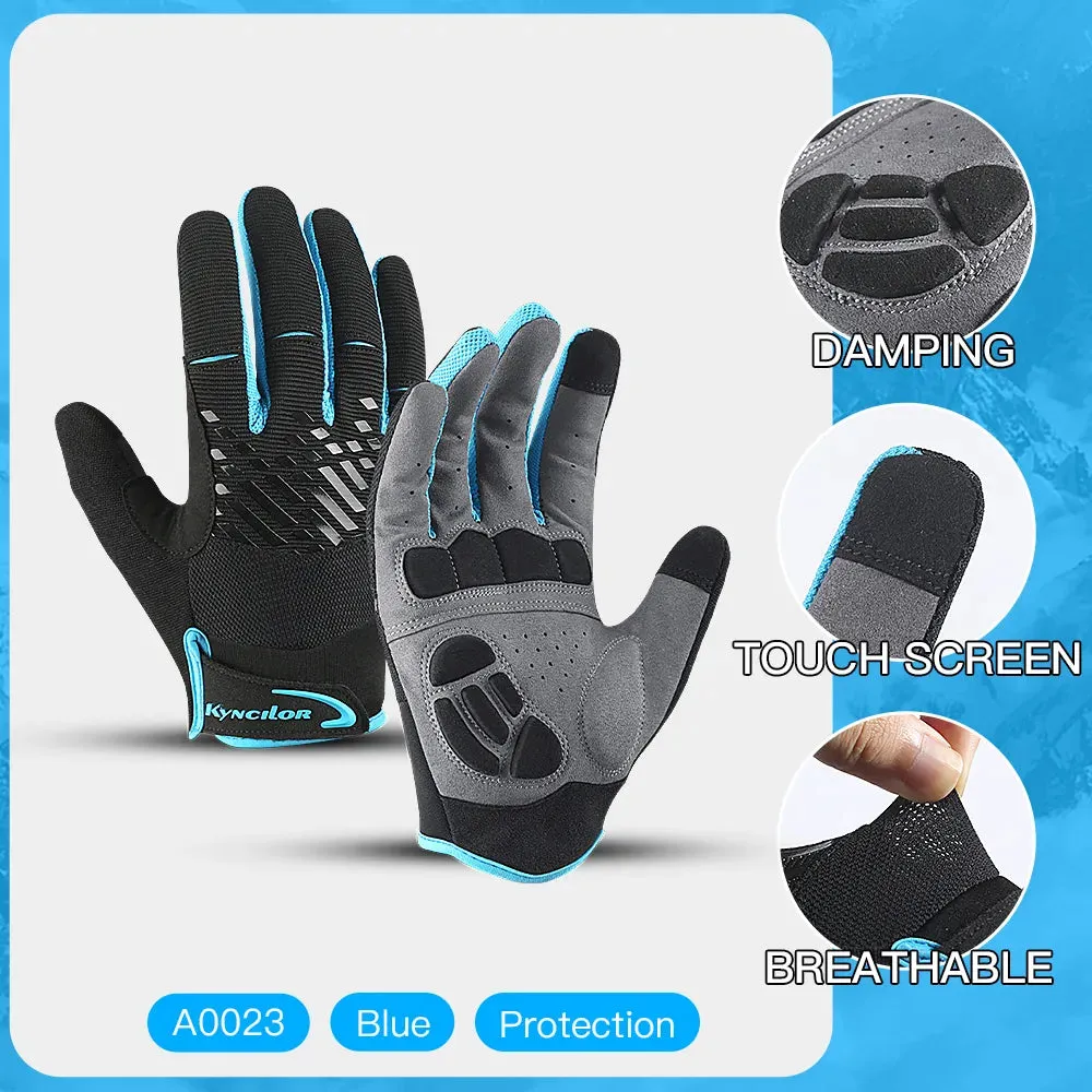 New Professional Outdoor Cycling Gloves Touchscreen Breathable Anti-sweat Shockproof Wear Resistant Motorbike Gloves Men