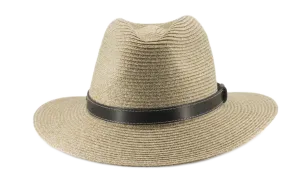 ooGee Stoney Creek Flexibraid casual Fedora with leather band in Natural