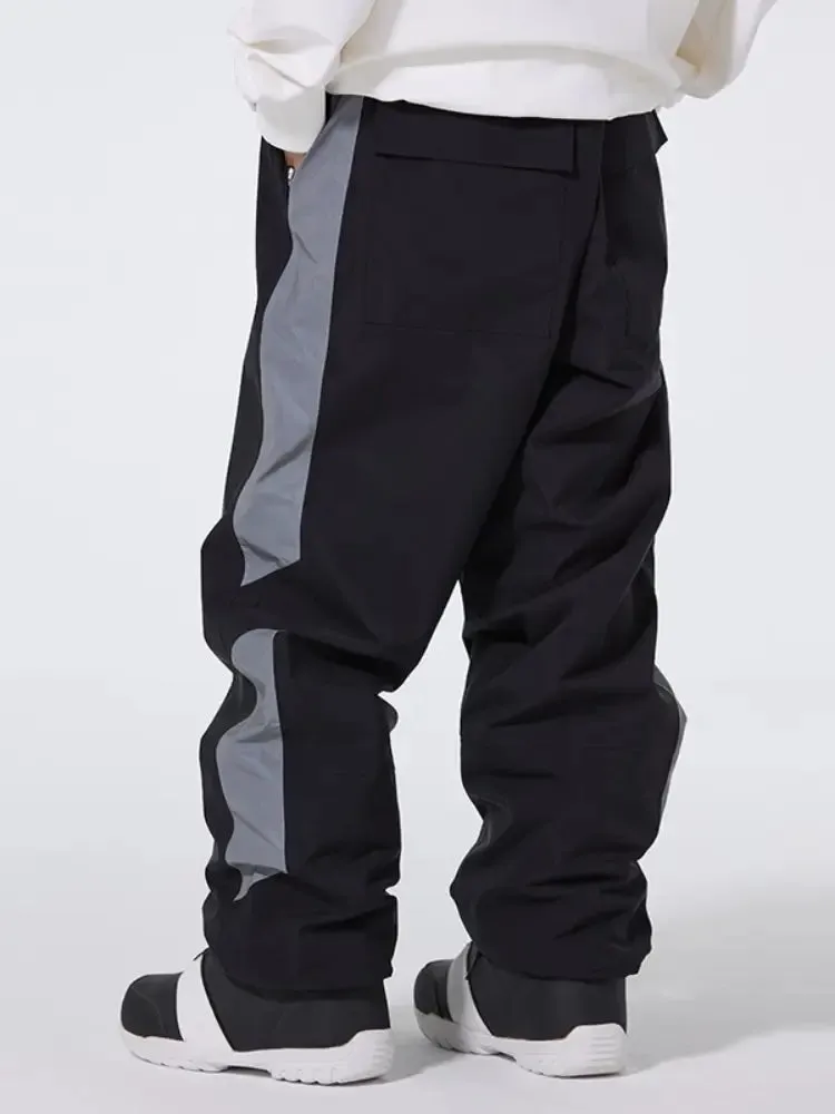 Outdoor Reflective Snowboard Pants Couple Style Sports Trousers