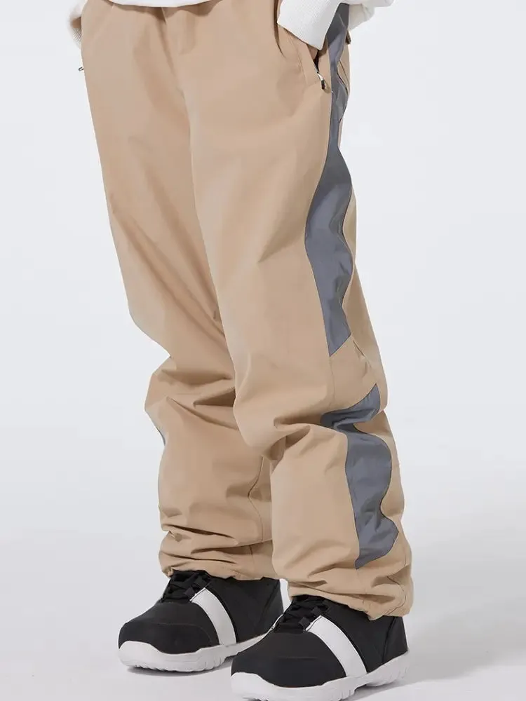 Outdoor Reflective Snowboard Pants Couple Style Sports Trousers