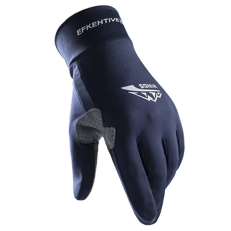 Outdoor Sports Cycling Gloves Man Summer Touchscreen Fishing Thin Ice Silk Breathable Running Fitness Driving Female Non-Slip