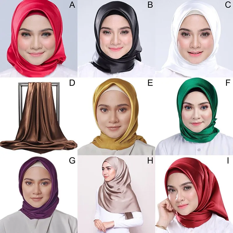 Plain Bubble Chiffon Scarf Hijab Wrap Women Print Shawls Headband Muslim Hijabs Female Scarves Long Shawl Turbanet Headscarf