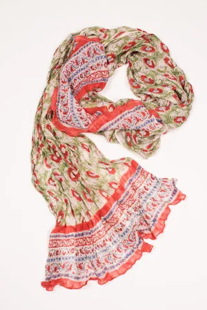 Pure Chiffon Scarves Hand block Printed