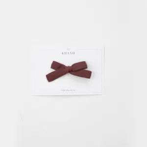 Rose Brown | Petite Hand-Tied Bow