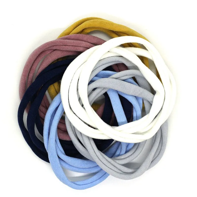 Set of 3 Nylon Headbands - Pastel