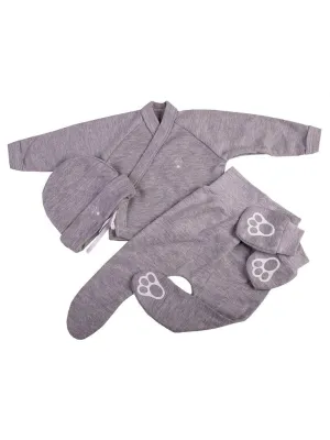 Super Cute 4 Piece Bunny set - Grey