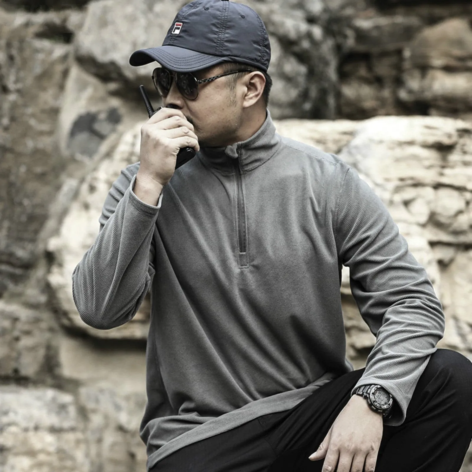 Tactical Fleece zipper Pullover Anti-top Assault Shirt