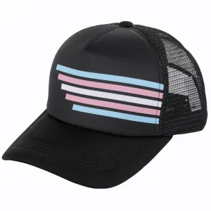 Transgender Black Vintage Style Trucker Cap