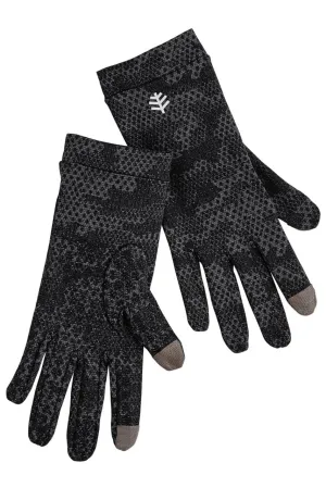 Unisex Gannett UV Gloves | Charcoal Coolibar Camo