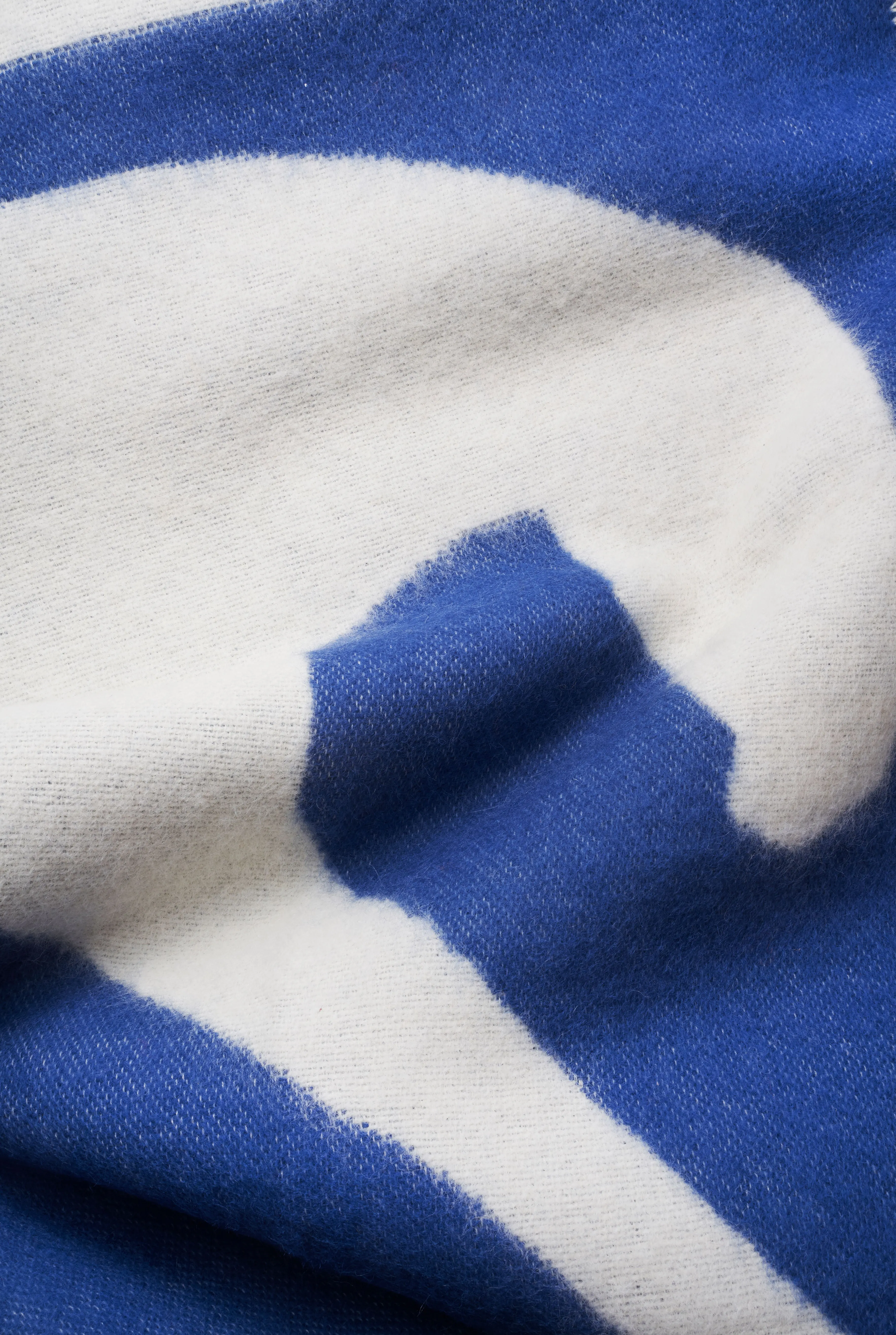 Wool Blanket "Blue Matin" by Anna Mörner